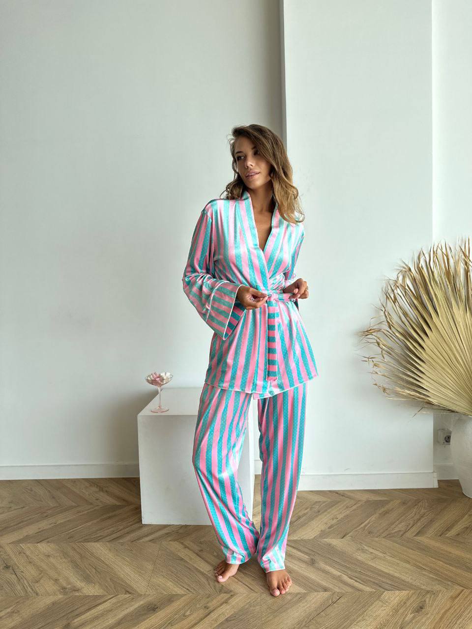 Green stripe Pajamas