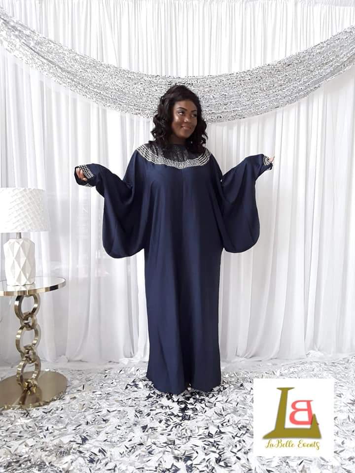 Navy Blue Kaftan