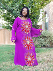 Purple Kaftan Dress.