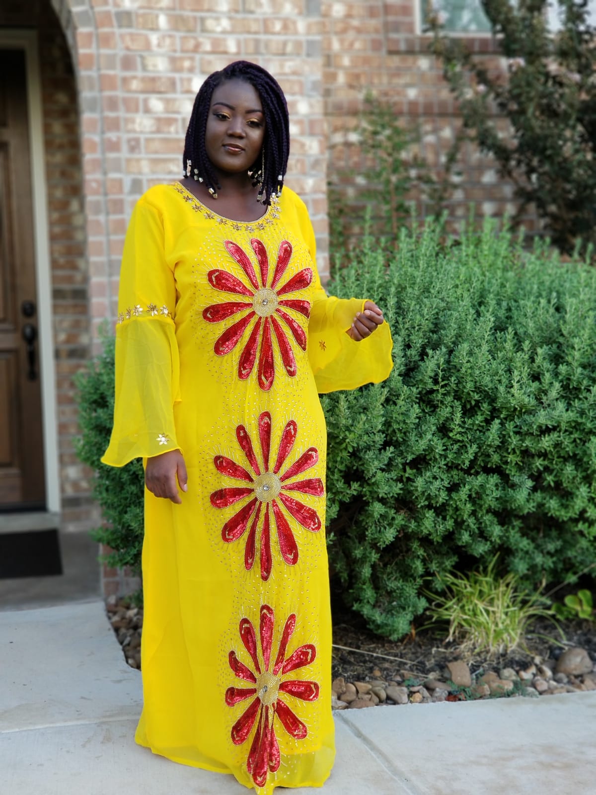 Purple Kaftan Dress.